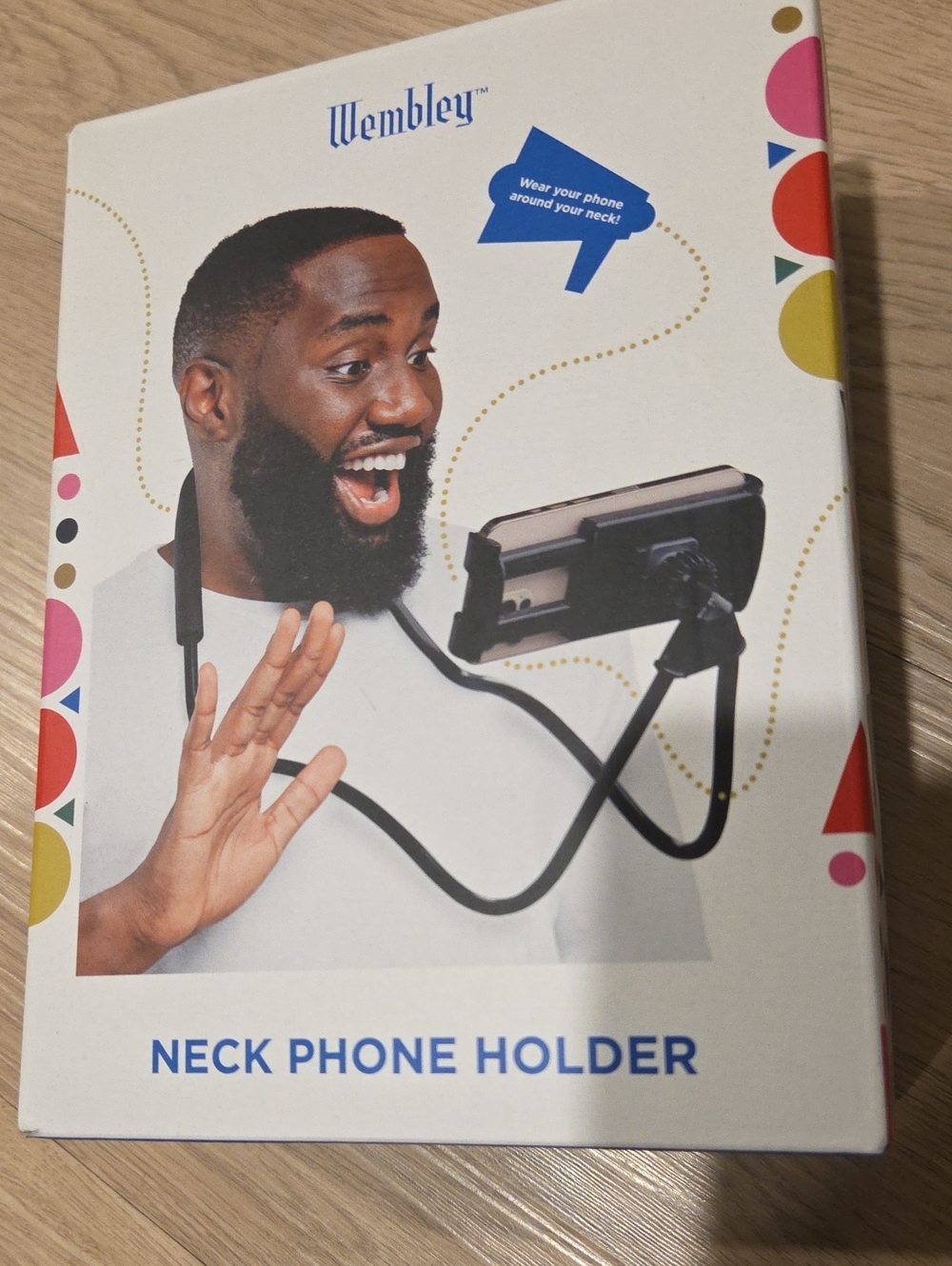 Wembley Black Neck Phone Holder with Flexible Cradle